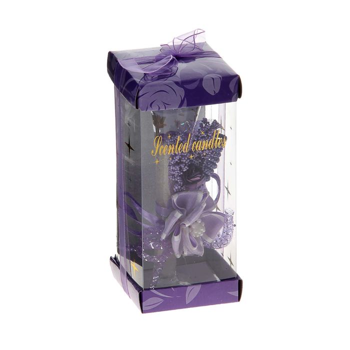 Свеча гелевая "Интригующий момент", цвет сиреневый