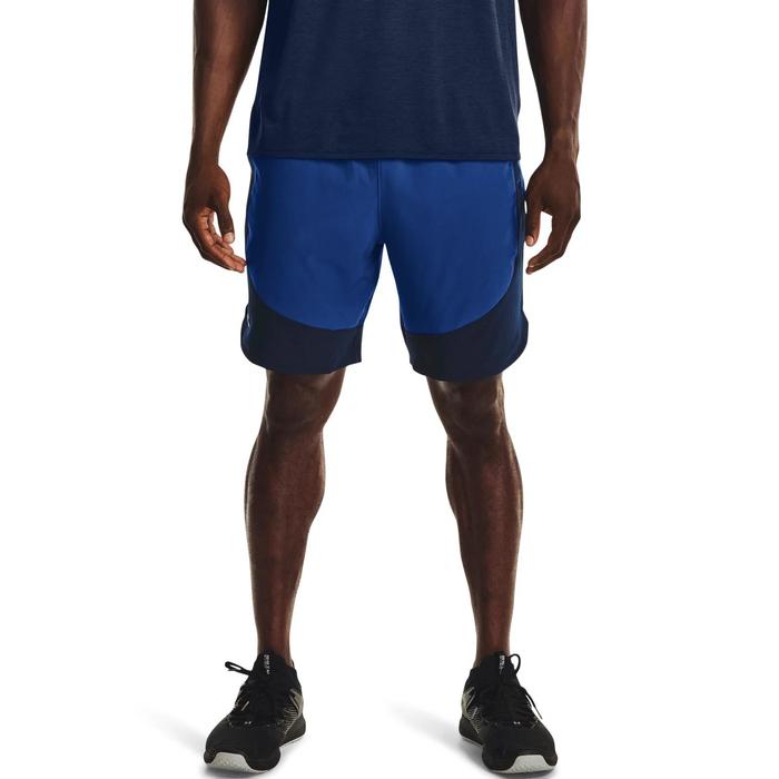 фото Шорты мужские under armour hiit woven colorblock sts, размер 46-48 (1366142-432)