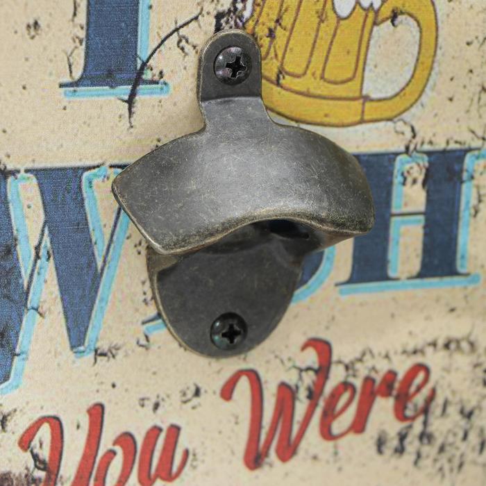 

Настенная открывалка I wish you were Beer, 30×15 см