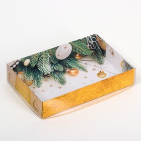 

Коробка для кондитерских изделий Happy new year, 17 × 12 × 3 см