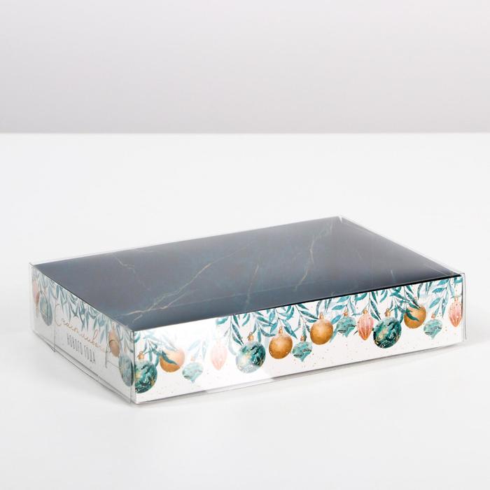 Коробка для кондитерских изделий «Счастливого Нового Года», 17 × 12 × 3 см