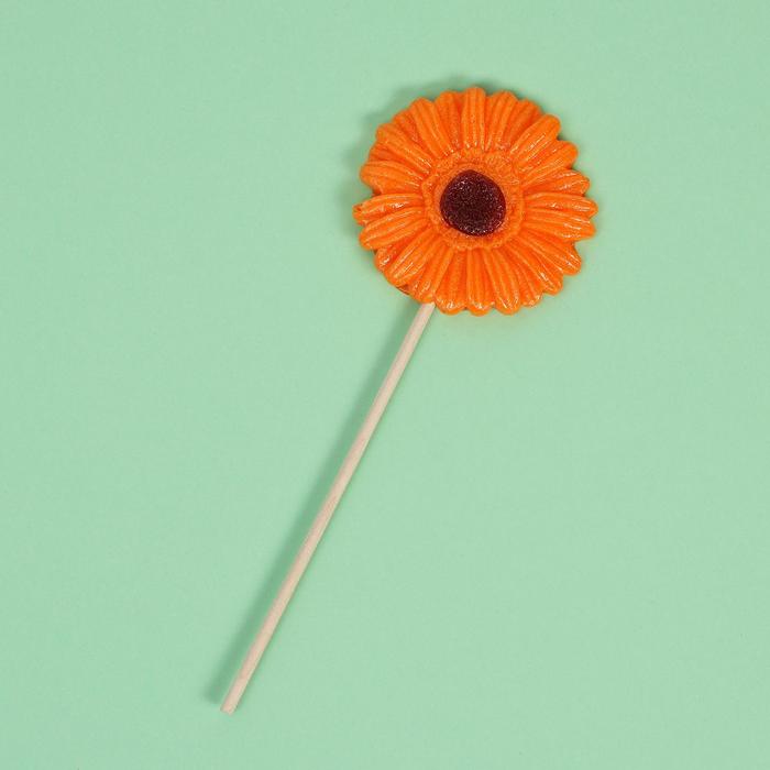 Карамель на изомальте Гербера Оранжевая, 35 г