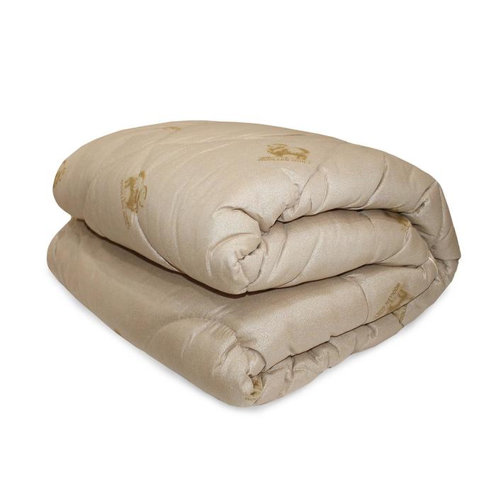 Одеяло овечья шерсть, размер 172х205 см, вес 2,1 кг тик п/э одеяло summer размер 172х205 см тик искусственный