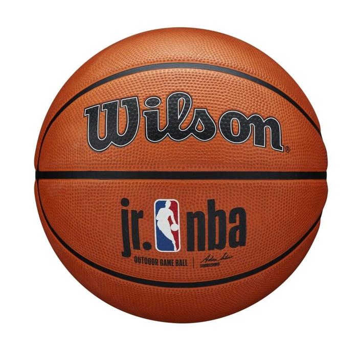 фото Мяч баскетбольный bs jr nba auth series outdoor, размер 5, цвет коричневый wilson