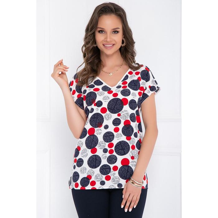 

Блузка «Крисси вайт блу», размер 52