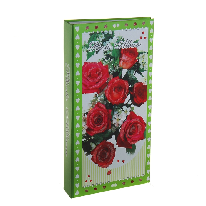 Фотоальбом на 300 фото 10х15 см "Цветы - розы", МИКС
