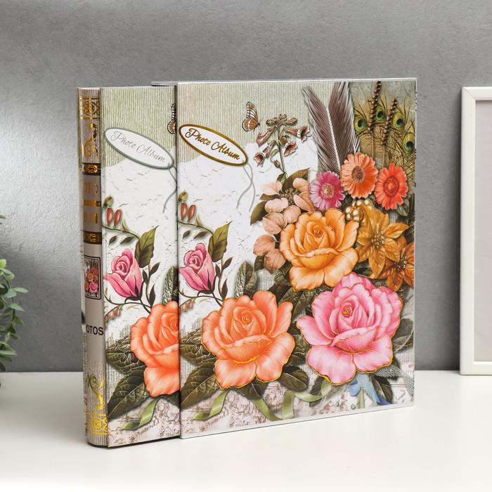 Фотоальбом "Мемуары" на 400 фото 10х15 см, в коробке, МИКС