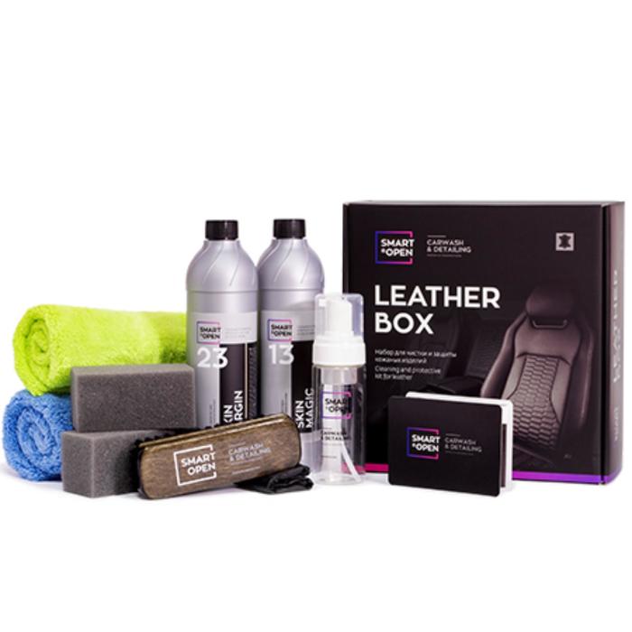 фото Smart open leather box набор для ухода за кожей smartopen