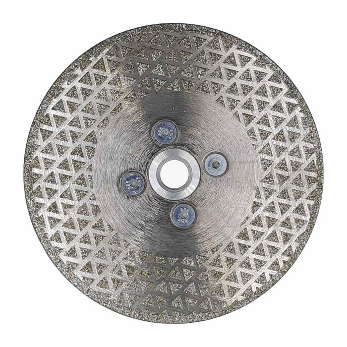 фото Диск алмазный отрезной trio-diamond, hilberg super ceramic flange, сплошной, 125 х 22 мм