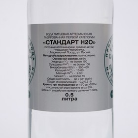

Вода артезианская газированная, 500 мл