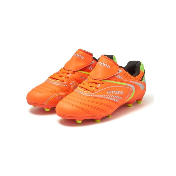 фото Бутсы футбольные atemi sd300 msr, синтетическая кожа, оранжевые, размер 30