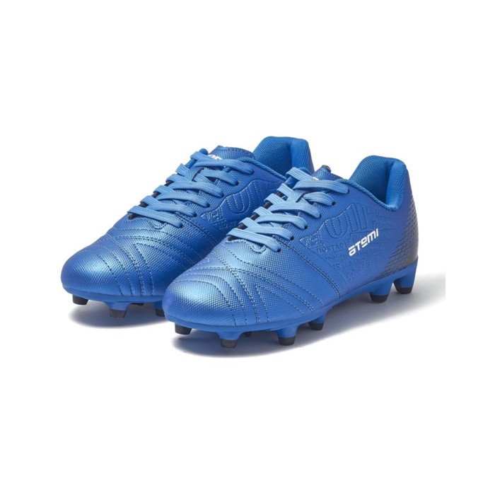 Бутсы футбольные Atemi SD550 MSR, синтетическая кожа, голубые, размер 30