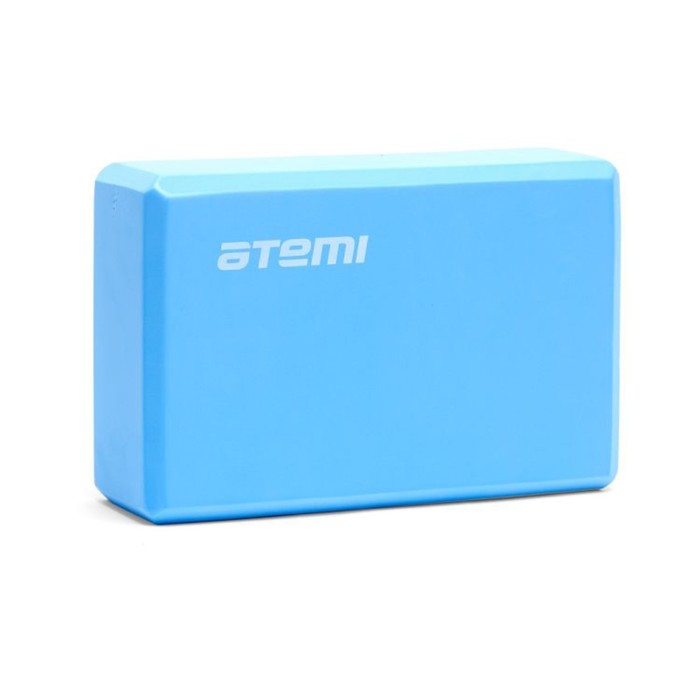 

Блок для йоги Atemi AYB01BE, 225х145х75, цвет голубой