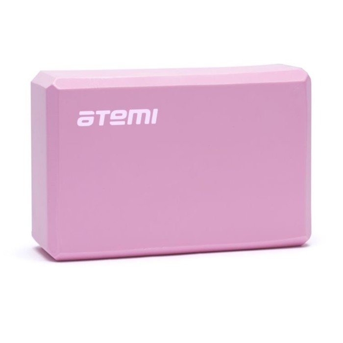 Блок для йоги Atemi AYB01P, 225х145х75, цвет розовый