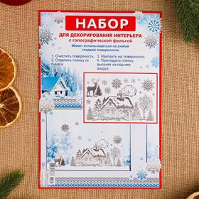 

Набор наклеек "Деревенский дом" голографическая фольга, 16,7 х 24,6 см