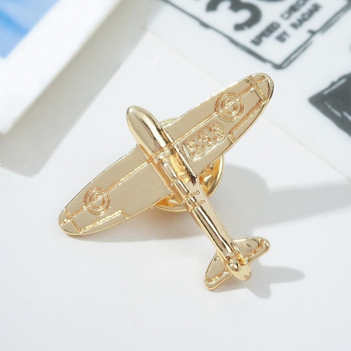 Значок «Самолёт», цвет золото значок самолёт цвет золото