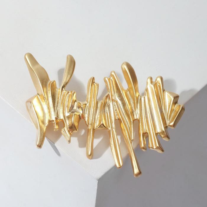 

Брошь "Абстракция", цвет матовое золото