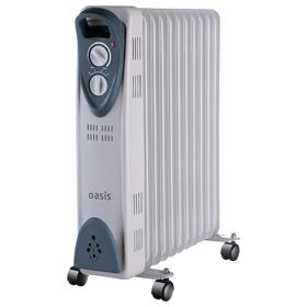 

Обогреватель Oasis UT-25, масляный, 2500 Вт, 11 секций, до 25 м2, белый