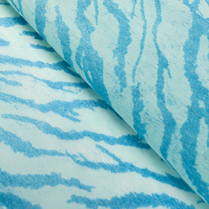 Флизелин "Зебра", голубой, 60 х 60 см