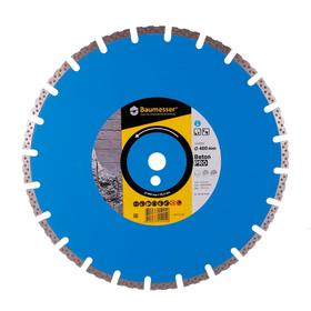 

Круг алмазный отрезной Baumesser Beton PRO, сегментный, по бетону, сухой рез, 400 х 25 мм