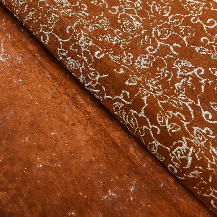 Флизелин "Узоры", кофейный, 60 х 60 см