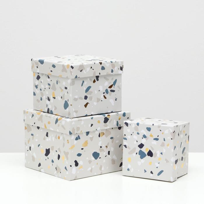 

Набор коробок 3 в 1, "Мозайка", 16.5 x 16.5 x 13 - 11.5 x 11.5 x 9 см