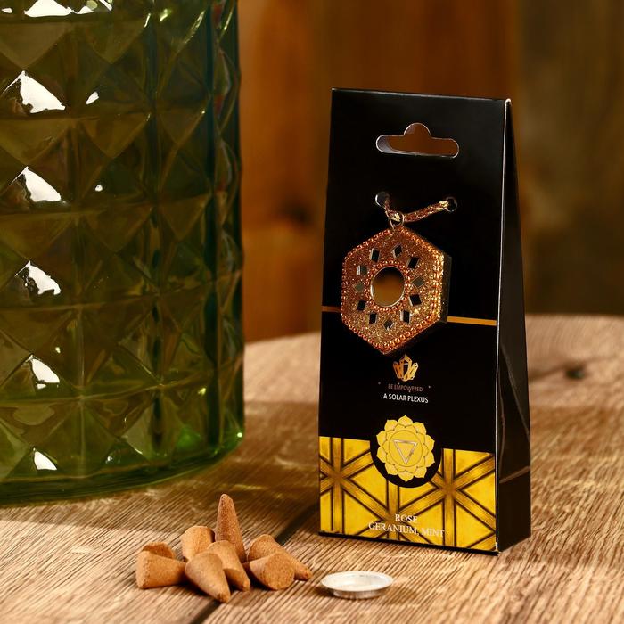 

Аромаконусы "Chakra" 40 шт и подставка Роза, герань, мята