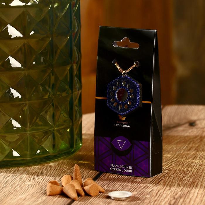 

Аромаконусы "Chakra" 40 шт и подставка Ладан, кипарис и ауд
