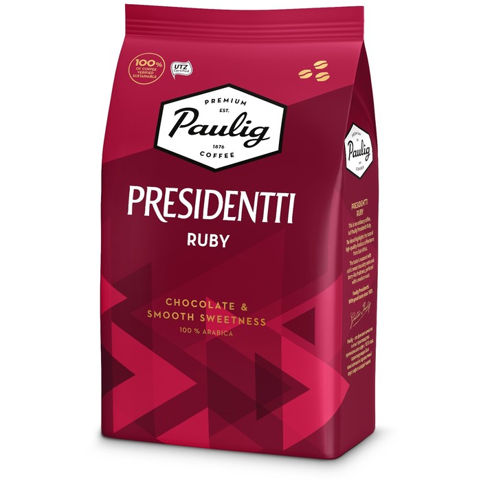 Кофе зерновой Paulig Presidentti Ruby, 1кг