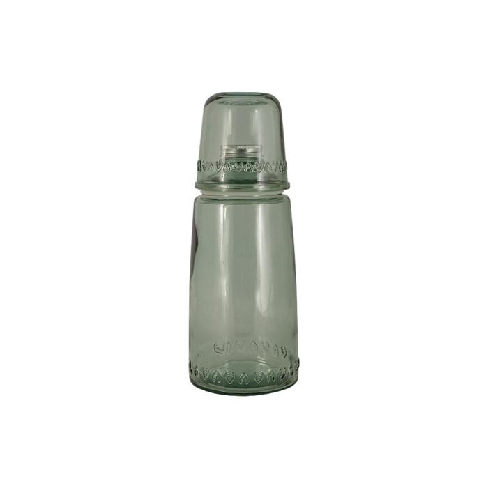 фото Бутылка для воды 1 л со стаканом 0.22 л natural water, зелёные san miguel