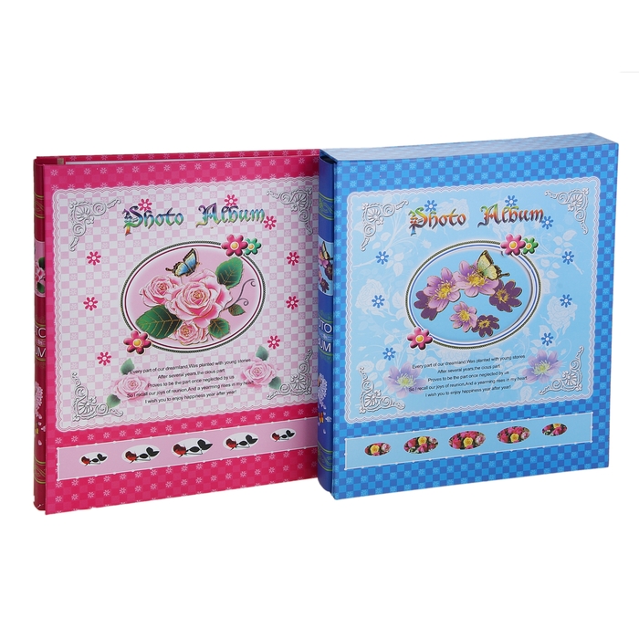 Фотоальбом на 240 фото 10х15 см "Элегия" в коробке, МИКС