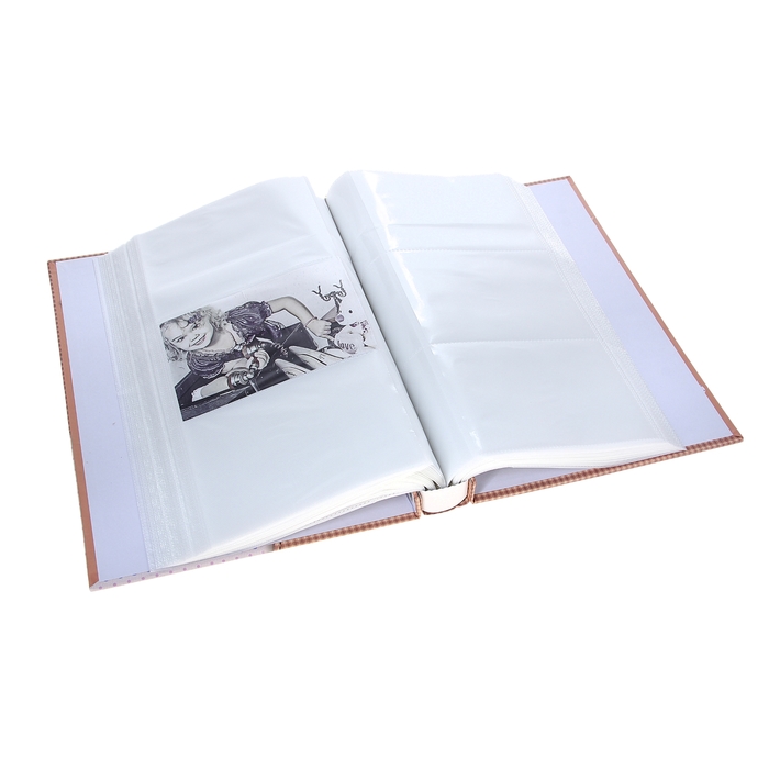 Фотоальбом "Бантик-бабочка" на 300 фото 10х15 см в коробке, микс