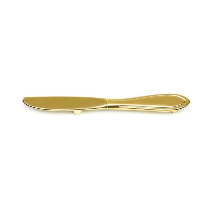 Ручка скоба "Нож" CAPPIO, м/о 76  мм, цвет золото
