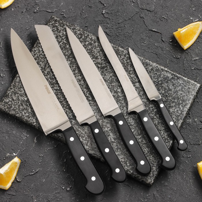 цена Набор ножей на подставке Classic, 6 предметов