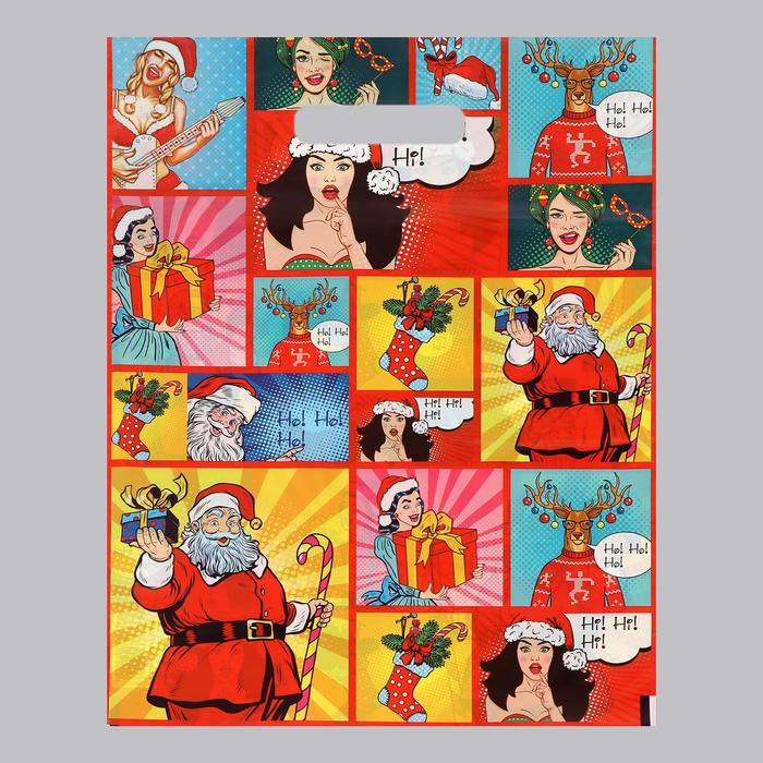 

Набор пакетов "Ho-Ho-Ho!", с вырубной ручкой по 20 шт, 30х40 см