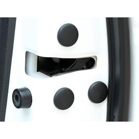 Пластиковая заглушка болтов, самоклеящийся, d 2 см, черный, набор 12 шт от Сима-ленд