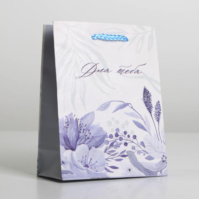 

Пакет подарочный ламинированный, упаковка, «For you», S 12 х 15 х 5,5 см