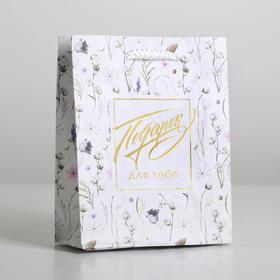 Пакет подарочный ламинированный, упаковка, «Gift for you», S 12 х 15 х 5,5 см