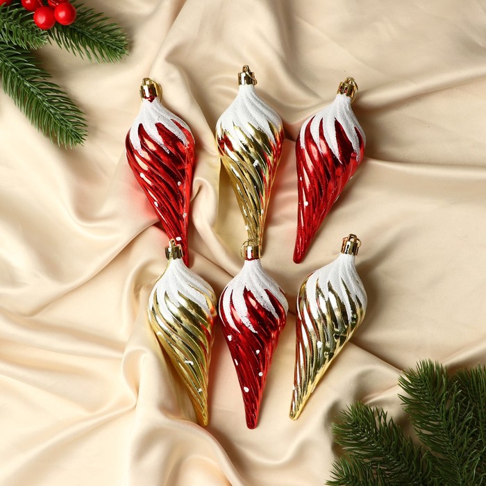 Ёлочные игрушки "Сосульки" (набор 6 шт.)
