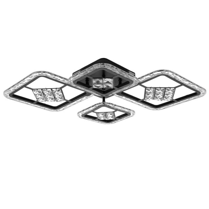 

Люстра с ПДУ 1525/4BK LED 96Вт 3000-6000К диммер черный 71х10 см BayerLux