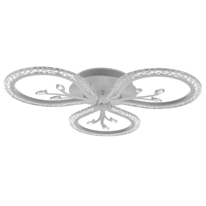

Люстра с ПДУ 1534/3WT LED 72Вт 3000-6000К диммер белый 56х56х8 см