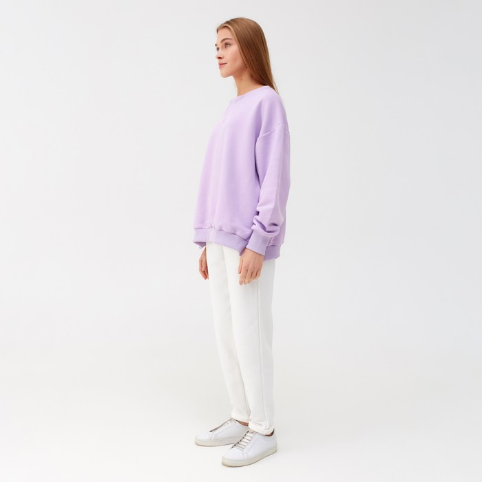 фото Костюм (свитшот, брюки) minaku: casual collection цвет сиреневый, размер 50