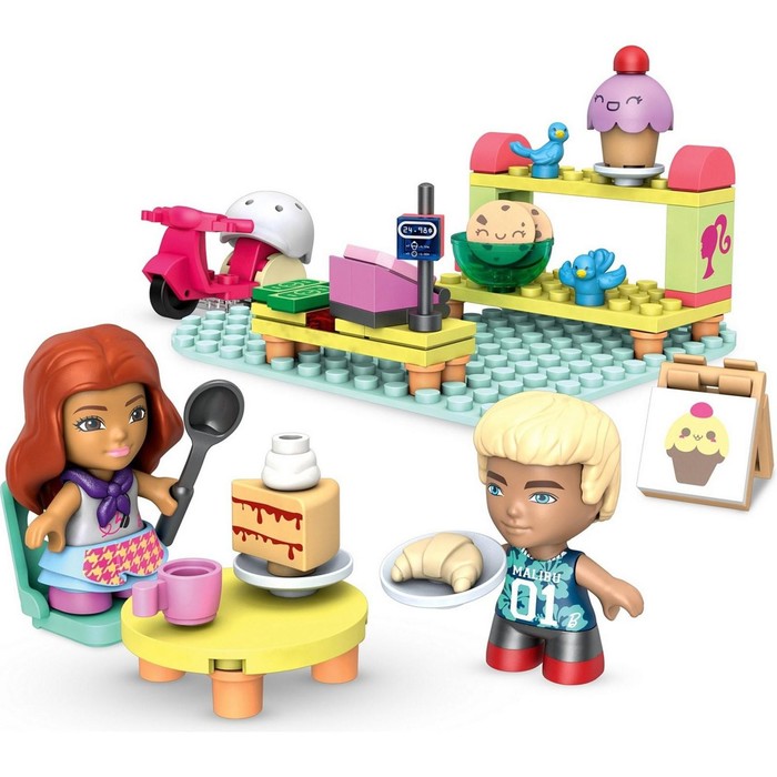 фото Набор игровой mega construx barbie, локации, пекарня mattel