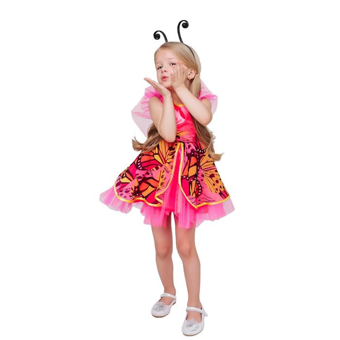 фото Костюм "бабочка", платье, ободок, размер 110-56 пуговка