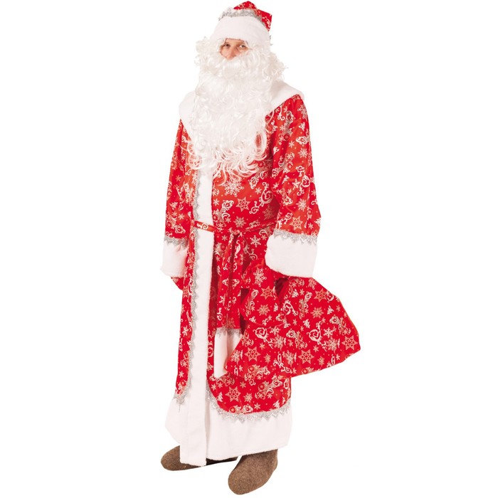 Карнавальный костюм «Дед Мороз Морозко», размер 182-54-56