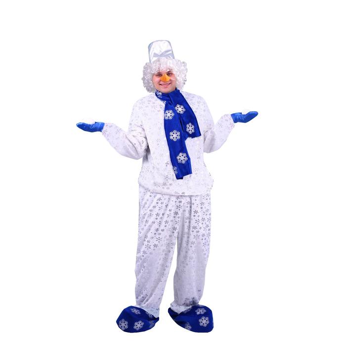 Карнавальный костюм «Снеговик», размер 176-52