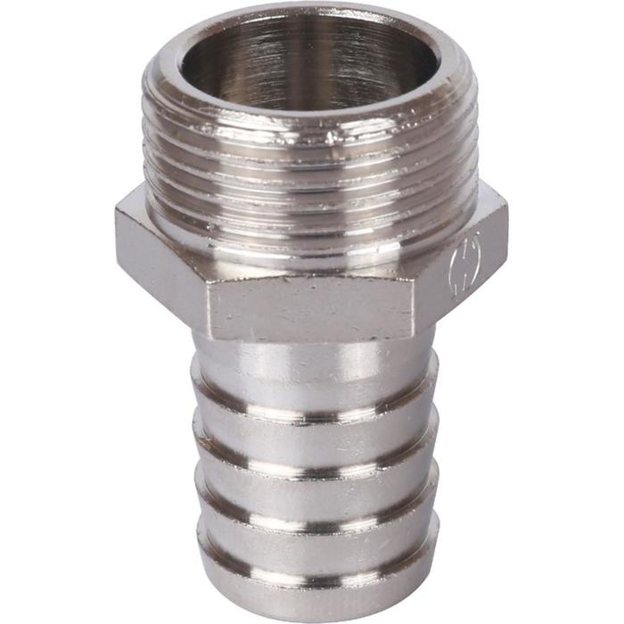 

Штуцер STOUT SFT-0067-003420, 3/4" x 20 мм, наружная резьба, никелированная латунь