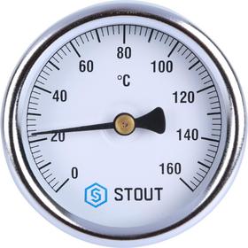 

Термометр STOUT SIM-0002-637515, биметаллический, с погружной гильзой 75 мм 1/2", DN 63 мм