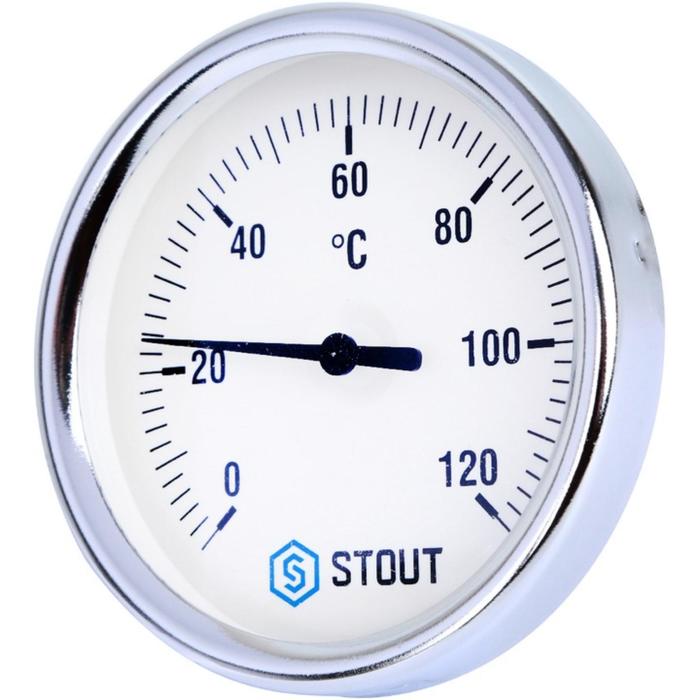 Термометр STOUT SIM-0003-805015, биметаллический, с погружной гильзой 50 мм 1/2