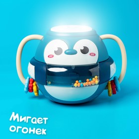 Музыкальная игрушка «Малыш Пингви», с подвижными элементами, звук, свет, цвет синий от Сима-ленд